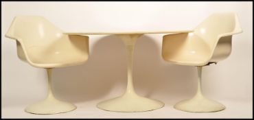After Marcel Burke - Arkana - A mid Century retro vintage pair of fibreglass dining chairs /