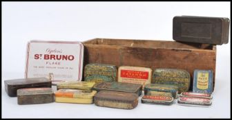 A selection of 20th Century vintage retro advertising tins to include 'The Allenbury's Glycerine &
