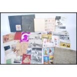 Large box containing quantity of postcards, photographs and other printed material of all ages/