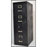 A 20th century metal Industrial filing cabinet hav