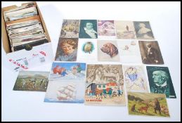 Vintage postcards. All subject type. Various themes. Approx 400.