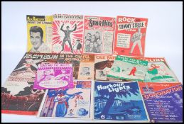 A selection of vintage sheet music / song books to include Max Bygraves' Favourite Songs for