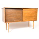 VANSON 1960'S TEAK AND AFROMOSIA WOOD SIDEBOARD CREDENZA