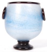 20TH CENTURY STUDIO ART GLASS VASE / BOTANICAL JAR BY DAVID WALLACE