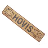 1930'S PRESSED TIN POINT OF SALE SHOP ADVERTISING SIGN FOR HOVIS