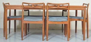 CHRISTIAN LINNEBERG DINING TABLE AND CHAIRS BY JOHANNES ANDERSON