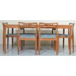 CHRISTIAN LINNEBERG DINING TABLE AND CHAIRS BY JOHANNES ANDERSON