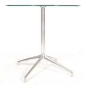 BOSS DESIGN KRUZE CONTEMPORARY GLASS AND STEEL DINING TABLE
