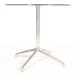 BOSS DESIGN KRUZE CONTEMPORARY GLASS AND STEEL DINING TABLE