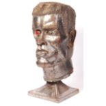 ARNOLD SCHWARZENEGGER FAN MADE METAL SCULPTURE BUST