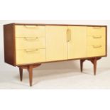 1960'S RETRO VINTAGE TWO TONE TEAK SIDEBOARD CREDENZA