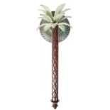 RETRO VINTAGE STYLE PALM TREE CANDLE STICK WALL SCONCE