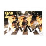 LIMITED EDITION JAMES CAUTY CNPD BEATLES IMMOLATION 2ND CLASS STAMP