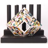 SYLVIA MORRIS STUDIO ART CERAMIC SCULPTURE WITH STAND AND PILLARS