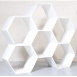 20TH CENTURY HONEYCOMB SHELVING DISPLAY UNIT