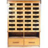 20TH CENTURY SHOP DISPLAY HABERDASHERY WALL UNIT CABINET