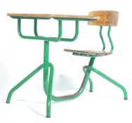 20TH CENTURY INDUSTRIAL SCHOOL DESK IN THE MANNER OF JEAN PROUVE