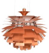 AFTER POUL HENNINGSEN A CONTEMPORARY ARTICHOKE LAMP