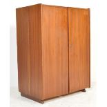 1970'S SCANDINAVIAN TEAK WOOD OFFICE CABINET - CUBE DESK UNIT