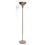 ART DECO ANTIQUE VINTAGE BRASS FLOOR STANDING UP LIGHTER LAMP