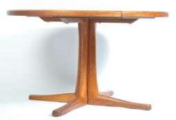 RETRO TEAK WOOD EXTENDING ROUND DINING TABLE BY MCINTOSH OF KIRKCALDY
