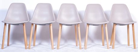 CONTEMPORARY INJECTION MOULDED SHELL DINING CHAIRS