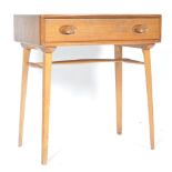 ERCOL WINDSOR MODEL 479 BEECH AND ELM WOOD DESK BY LUCIAN ERCOLANI