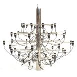 AFTER GINO SARFATTI A CONTEMPORARY 50 BULB CHANDELIER
