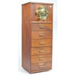 BESPOKE TALLBOY CHEST OF DRAWERS WITH PORTHOLE TO TOP