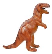 20TH CENTURY MID TAN LEATHER CLAD T-REX DINOSAUR SCULPTURE