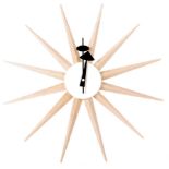 AFTER GEORGE NELSON A CONTEMPORARY STARBURST CLOCK