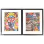 CONTEMPORARY PSYCHEDELIC ABSTRACT LIMITED EDITION PRINTS BY I. JAX