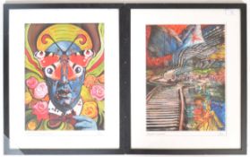 CONTEMPORARY PSYCHEDELIC ABSTRACT LIMITED EDITION PRINTS BY I. JAX