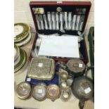 An HM Queen Elizabeth the Queen Mother commemorative limited edition 44-piece canteen of Royal Pearl