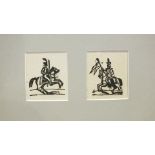 Approximately eighty-five Belgian woodblock prints of military subjects, various sizes.