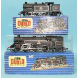 Hornby Dublo, EDL18 Standard BR 2-6-4 tank locomotive no.80054 and EDL17 0-6-2 BR tank locomotive