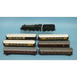 Triang Hornby , OO gauge, R759, 4-6-0 BR Hall Class locomotive no.4983 and three named carriages,