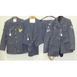 Three RAF uniforms.