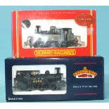 Hornby OO gauge, R2100 SR 0-6-0 Terrier locomotive and Bachmann 31-057 J72 LNER 0-6-0 tank engine