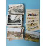 Approximately 340 loose postcards, mainly UK topographical, including A R Quinton, RP's and eight