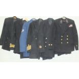 A quantity of naval and other uniforms, (some af).