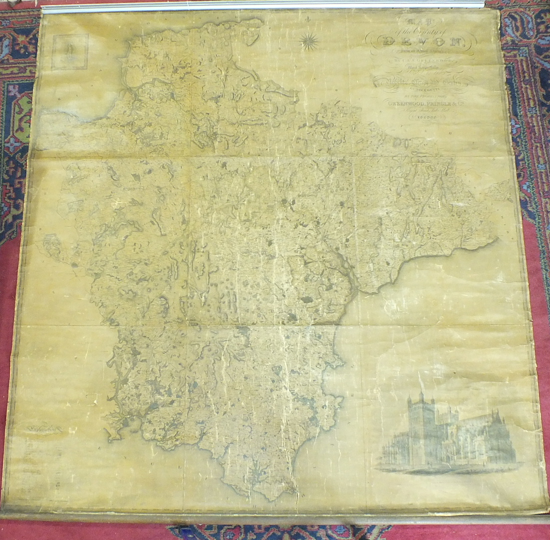 A C&J Greenwood map of The County of Devon, From an Original Survey......... publ.1827, with