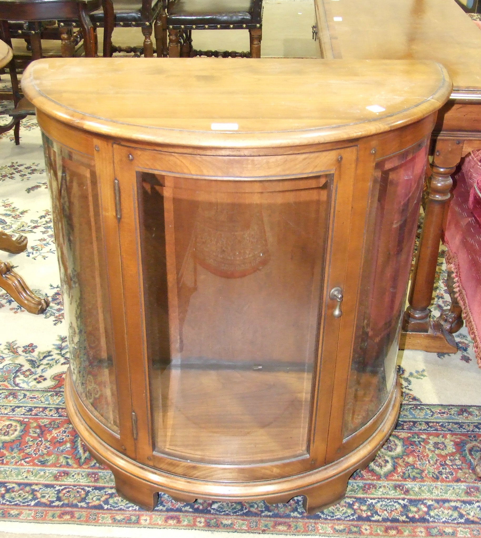 Simpsons of Norfolk, a hardwood and yew inlay hall table, the rectangular top above two frieze - Image 2 of 2