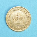 A George III 1800 third-guinea.