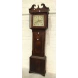 A late-Georgian mahogany long case clock, the painted dial marked Samuel Cotterell, Illminster, with