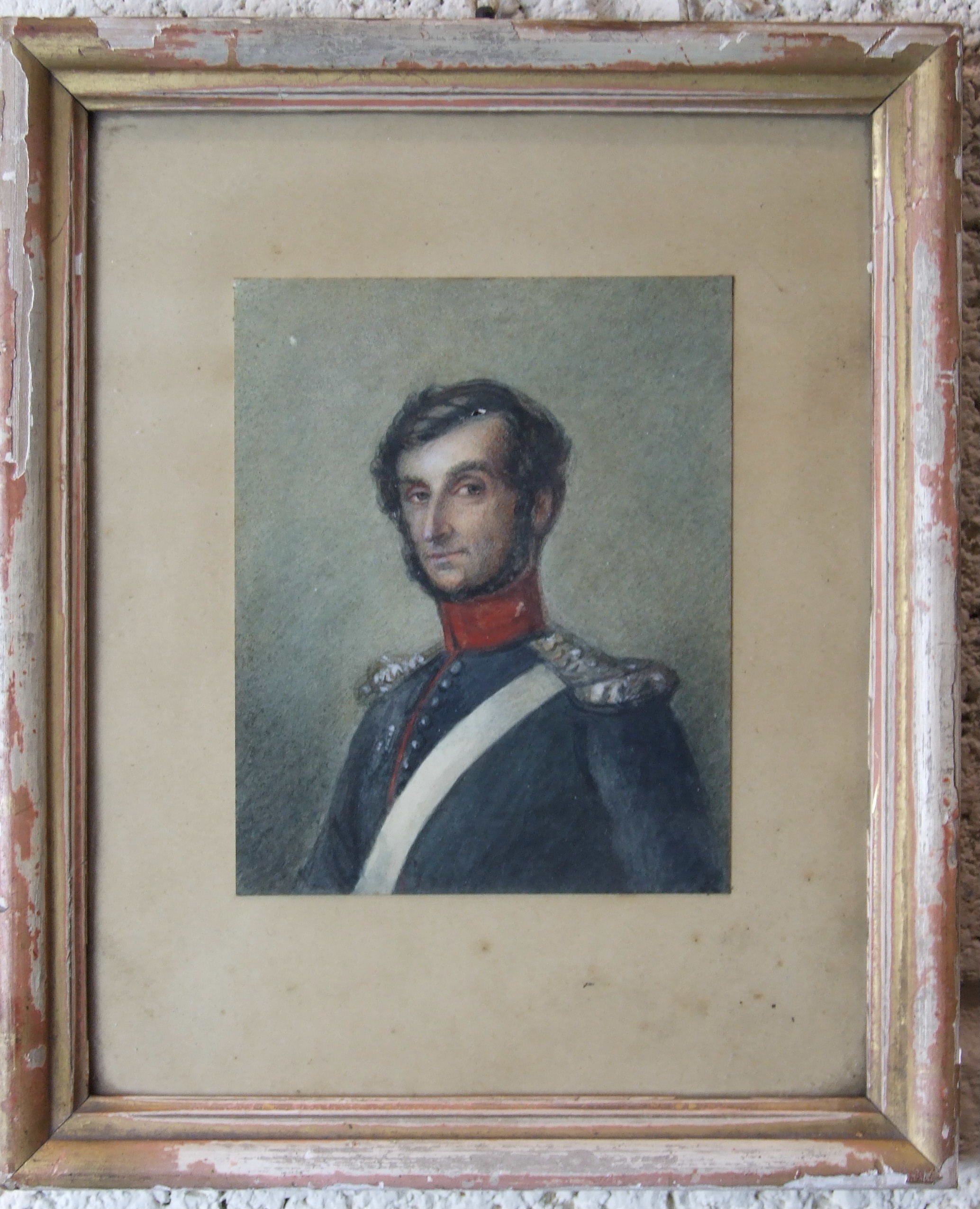 19th century English School PORTRAIT OF WILLIAM HAY DRESSED IN MILITARY UNIFORM Unsigned - Image 5 of 6