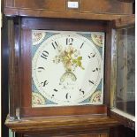 Benj.n Edwards, Knowle, an early-19th century oak and mahogany-banded long case clock, the painted
