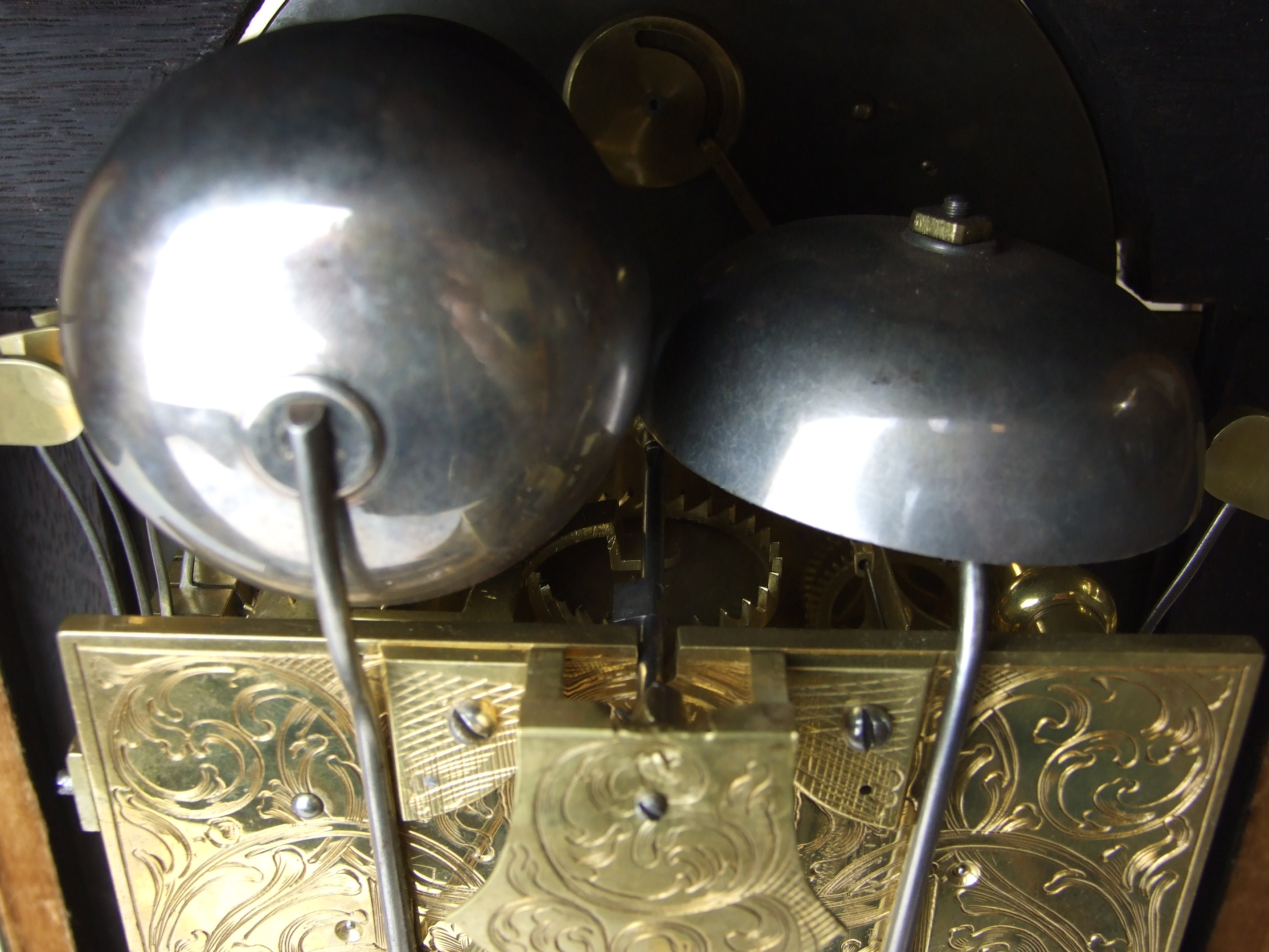 William Ward, London, a late-18th century mahogany bracket clock, the caddy-top case with brass - Image 7 of 11