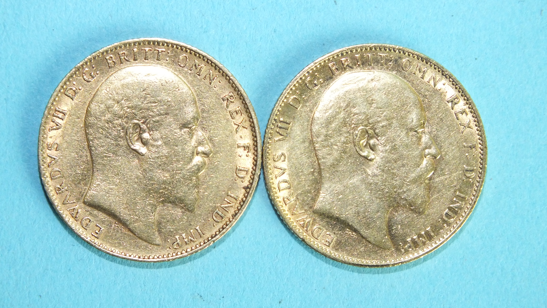 Two Edward VII 1903 sovereigns, (2). - Image 2 of 2