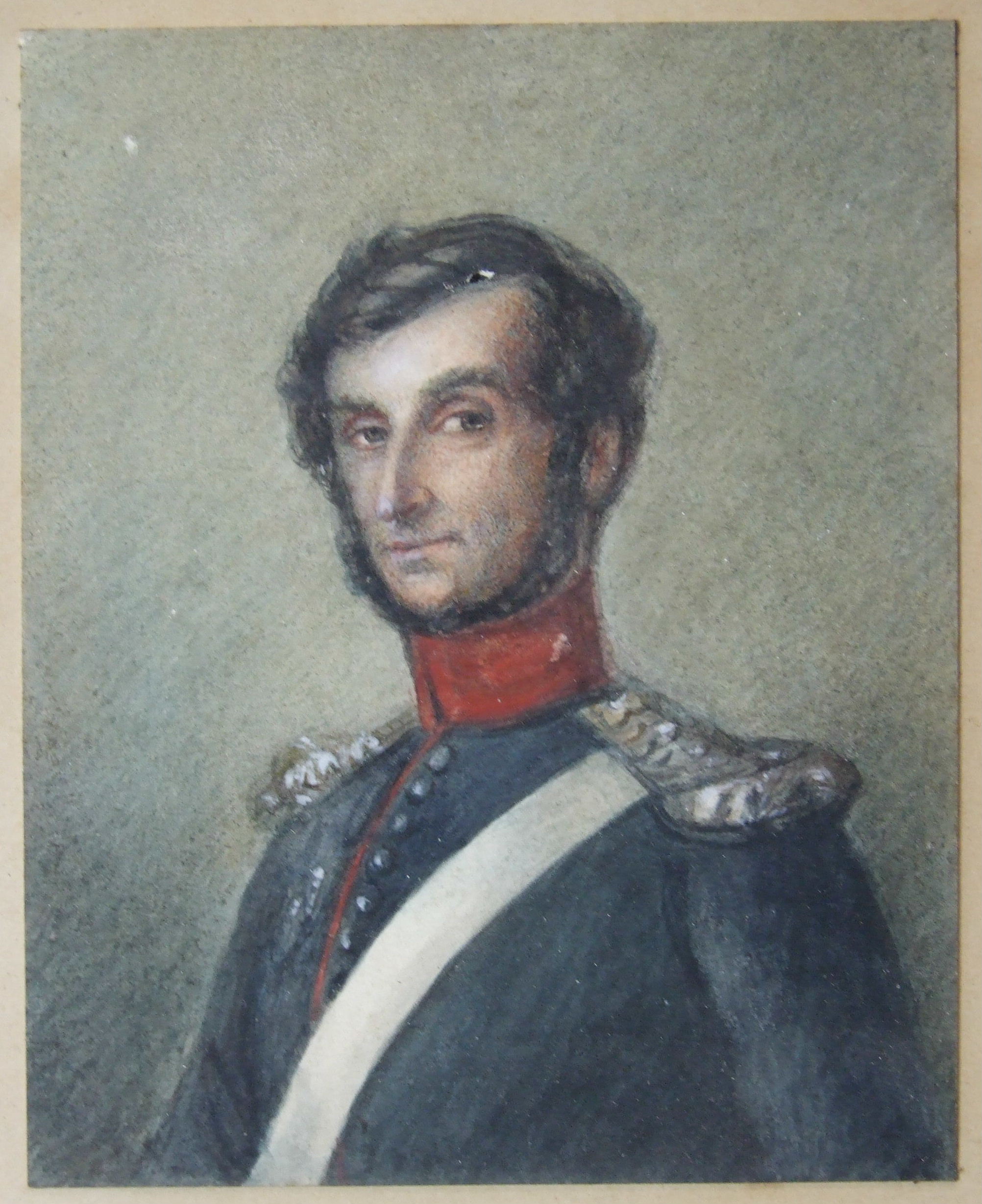 19th century English School PORTRAIT OF WILLIAM HAY DRESSED IN MILITARY UNIFORM Unsigned - Image 2 of 6